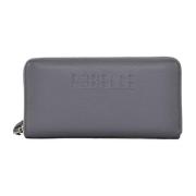 Leren Portemonnee Rebelle , Gray , Dames