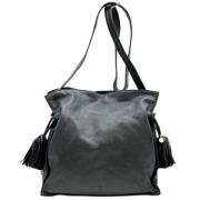 Pre-owned Leather shoulder-bags Loewe Pre-owned , Black , Dames