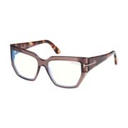 Stijlvolle Zwarte Zonnebril Tom Ford , Brown , Unisex