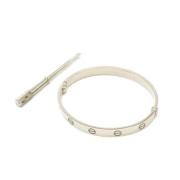 Pre-owned Metal bracelets Cartier Vintage , White , Dames