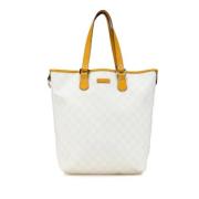 Pre-owned Canvas gucci-bags Gucci Vintage , White , Dames