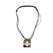 Pre-owned Leather necklaces Hermès Vintage , Brown , Dames