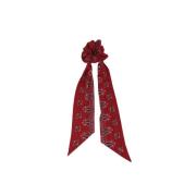 Rode Bandana Print Accessoires Gemaakt in Italië Saint Laurent , Red ,...