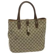 Pre-owned Canvas gucci-bags Gucci Vintage , Beige , Dames