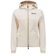 Beige Technische Nylon Sweater Hoodie Moncler , Beige , Dames