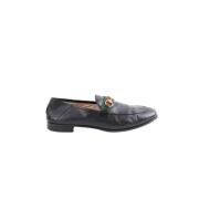 Pre-owned Leather flats Gucci Vintage , Black , Heren