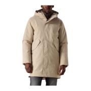 Stijlvolle Zand Parka voor Mannen Elvine , Beige , Heren