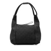 Pre-owned Canvas handbags Gucci Vintage , Black , Dames