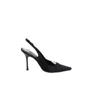 Pre-owned Fabric heels René Caovilla Pre-owned , Black , Dames