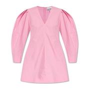 V-hals jurk Ganni , Pink , Dames