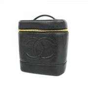 Pre-owned Leather chanel-bags Chanel Vintage , Black , Dames