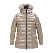 Lange Mead Fur Donsjas RefrigiWear , Beige , Dames