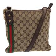 Pre-owned Canvas gucci-bags Gucci Vintage , Beige , Dames