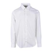 Katoen Elastaan Shirt Calvin Klein , White , Heren