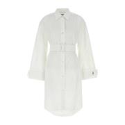 Witte Poplin Overhemdjurk JW Anderson , White , Dames