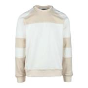 Katoen Elastaan Sweatshirt Bikkembergs , Beige , Heren