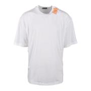 Katoenmix T-shirt Diesel , White , Heren