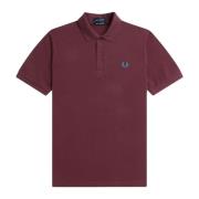 Originele effen polo in Oxblood & Ocean Fred Perry , Red , Heren