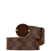 Pre-owned Canvas belts Louis Vuitton Vintage , Brown , Dames