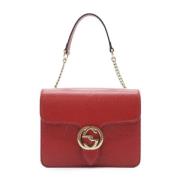 Pre-owned Leather shoulder-bags Gucci Vintage , Red , Dames