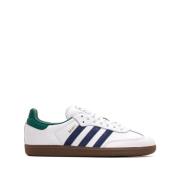 Zwarte Samba OG Leren Sneakers Adidas , Multicolor , Heren