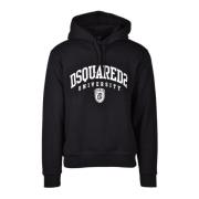 Katoenen sweatshirt Dsquared2 , Black , Heren