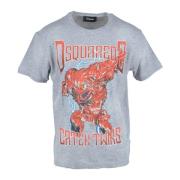 Katoenmix T-shirt Dsquared2 , Gray , Heren