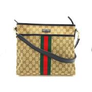 Pre-owned Canvas gucci-bags Gucci Vintage , Beige , Dames