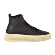 Leren Sneakers met Rubberen Zool Antony Morato , Black , Heren