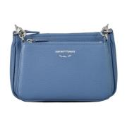 Stijlvolle PU-tas Emporio Armani , Blue , Dames