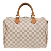 Pre-owned Canvas louis-vuitton-bags Louis Vuitton Vintage , White , Da...