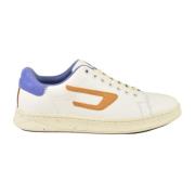 Leren Sneakers met Rubberen Zool Diesel , Multicolor , Heren