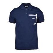 Katoen Elastaan T-shirt Bikkembergs , Blue , Heren