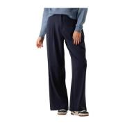 Hoge Taille Wijde Pijp Broek Moss Copenhagen , Blue , Dames