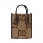 Pre-owned Canvas gucci-bags Gucci Vintage , Beige , Dames