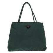 Pre-owned Canvas prada-bags Prada Vintage , Green , Dames