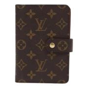 Pre-owned Canvas wallets Louis Vuitton Vintage , Brown , Dames