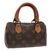 Pre-owned Canvas louis-vuitton-bags Louis Vuitton Vintage , Brown , Da...