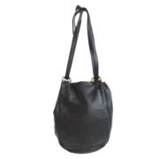 Pre-owned Leather shoulder-bags Loewe Pre-owned , Black , Dames