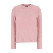 Stretch Alpaca Blend Trui Ganni , Pink , Dames