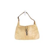 Pre-owned Leather gucci-bags Gucci Vintage , Beige , Dames