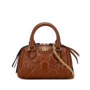 Pre-owned Leather gucci-bags Gucci Vintage , Brown , Dames