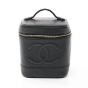 Pre-owned Leather chanel-bags Chanel Vintage , Black , Dames