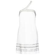 Mouwloze jurk met studs Pinko , White , Dames