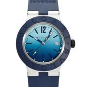 Pre-owned Glass watches Bvlgari Vintage , Blue , Heren