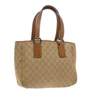 Pre-owned Canvas gucci-bags Gucci Vintage , Brown , Dames