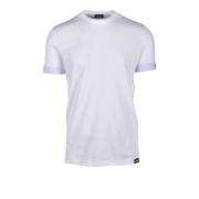 Katoen Elastaan Ondergoed T-shirt Dsquared2 , White , Heren