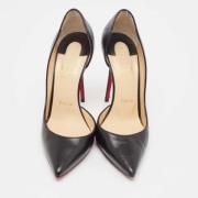 Pre-owned Leather heels Christian Louboutin Pre-owned , Black , Dames