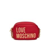 Schoudertas - Grote Array Love Moschino , Red , Dames