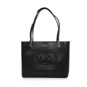 Eco mietta noel Shopper tas Guess , Black , Dames